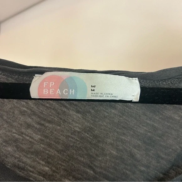 Free people beach grey maxi dress; size: M - Picture 4 of 4